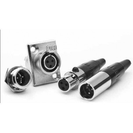 Amphenol, AG5FCCH, Mini XLR Chassis Female 5 Socket