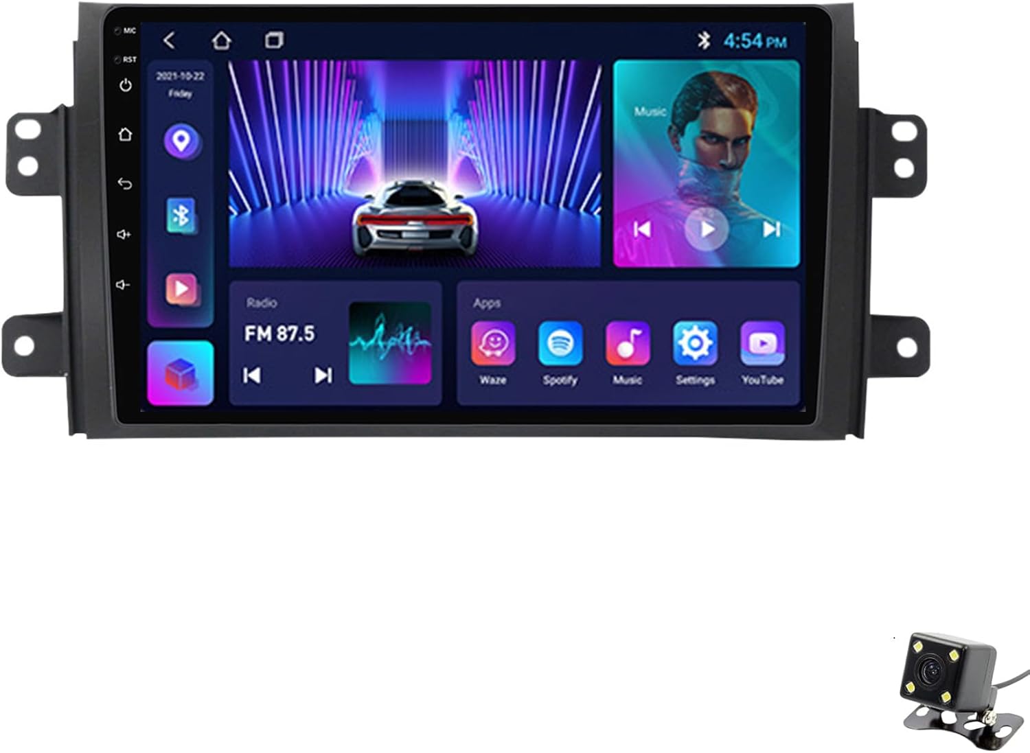 ADMLZQQ Double Din Car Stereo Multimedia with Bluetooth and 9
