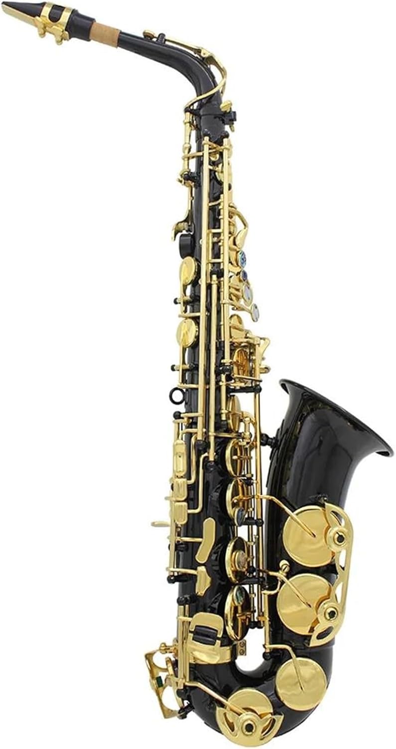 Brass Engraved Eb Alto Saxophone Buttons Wind Instrument With Case Gloves With Sax Accessories