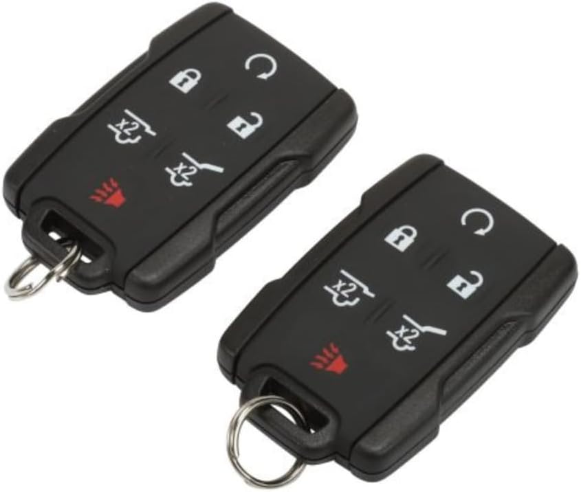 KarParts360 for GMC Yukon XL/Yukon 2015 2016 2017 2018 Keyless Entry Remote Key Fob | Black | 6 Buttons