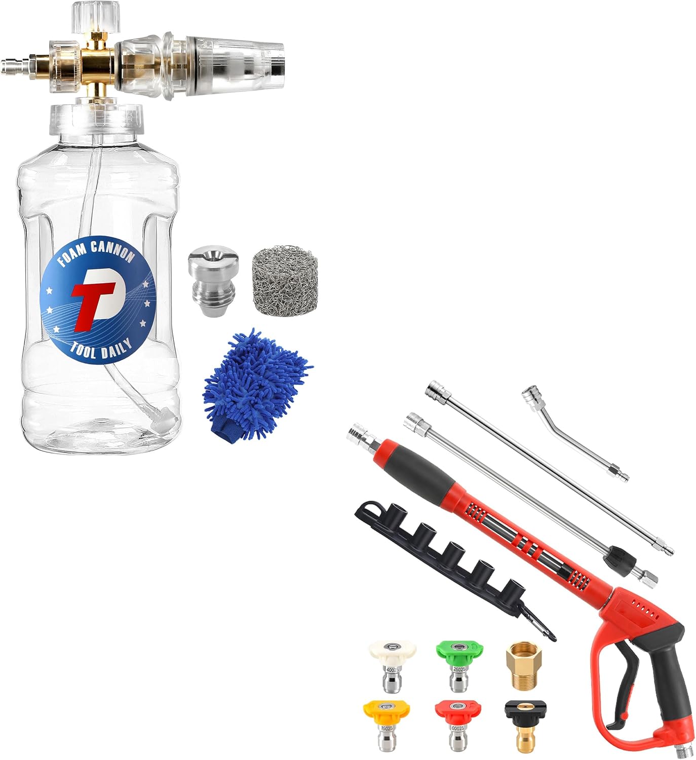 Tool Daily Foam Cannon, Pressure Washer Gun with Replacement Wand