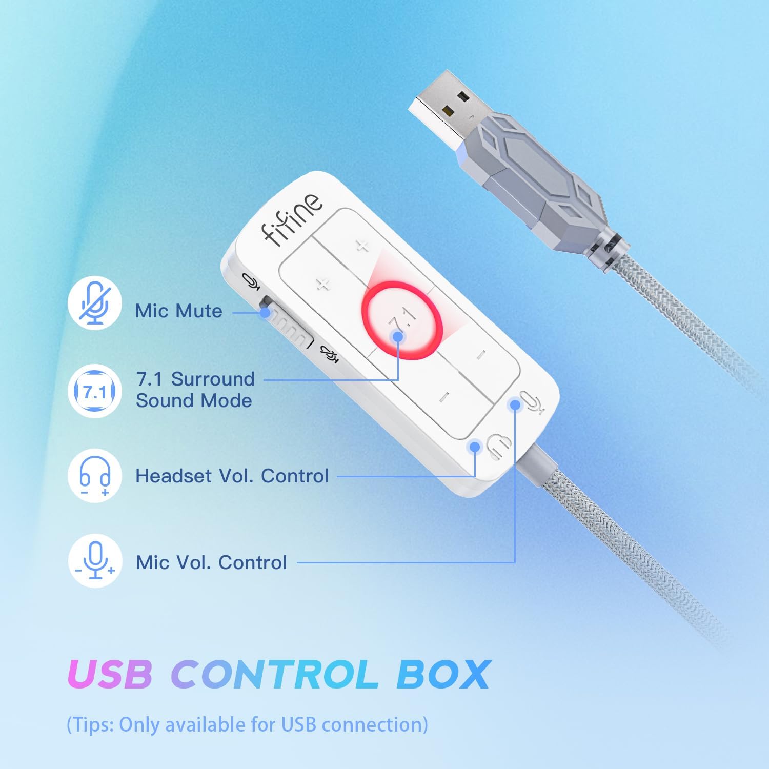 FIFINE USB PC Headset and Audio Mixer,Streaming Over-Ear Wired Headphones with 3.5mm Audio Jack,Detachable Microphone,Gaming Mixer with Slider Fader,XLR Microphone Interface,for Podcast(H9W+SC3W)