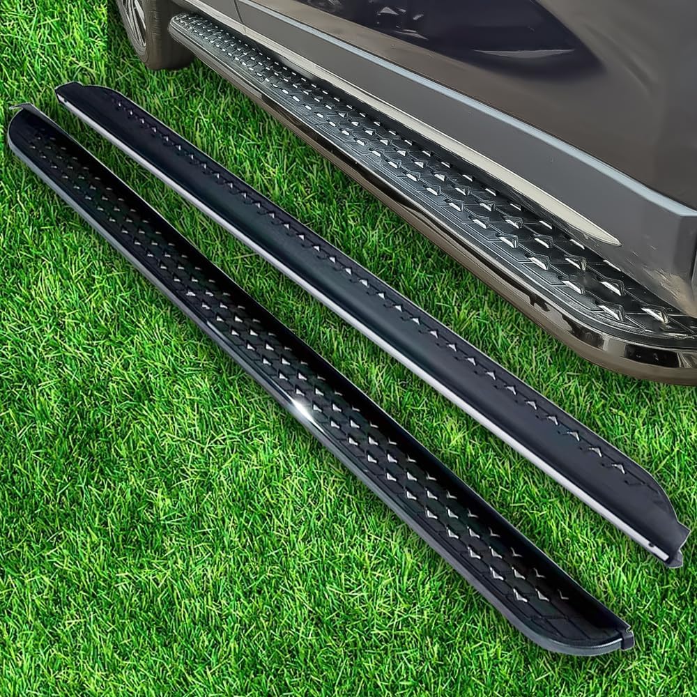 Running Boards for Jeep Grand Cherokee 2022-2025 Aluminum Side Steps with No Drill Bolt-On Installation Complete Kit Car Accessories (Black 2-PCS) (BXGMTXHB)