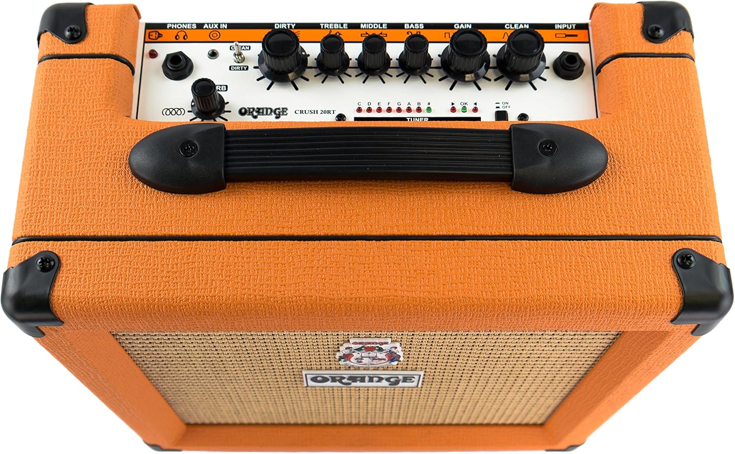 Orange Crush 20RT 20-Watt Guitar Combo Amplifier Bundle with Instrument Cable and Austin Bazaar Polishing Cloth