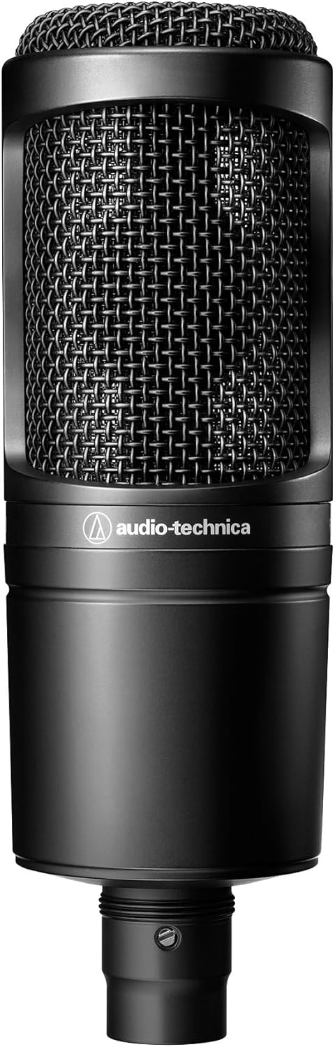 Pyle USB Audio Interface PMUX6 with Audio-Technica AT2020 Cardioid Studio Condenser Microphone