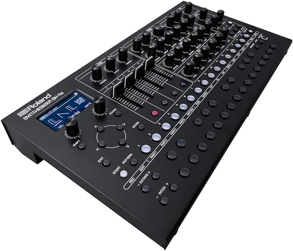 Roland SH-4D Desktop Synthesizer Bundle w/Roland RMIDI-B10 Black Series MIDI Cable and Liquid Audio Polishing Cloth