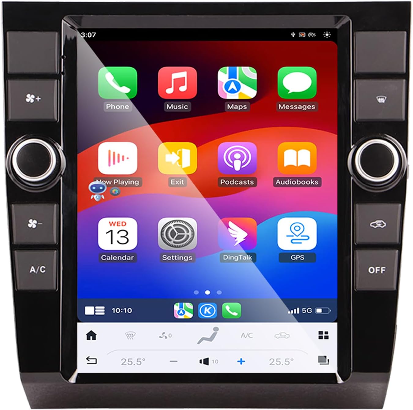 10.4-inch Android 14 Car Radio System Compatible for Audi A4 2002 2003 2004 2005 2006 2007 2008 Wireless CarPlay/Android Auto 12+256G Memory GPS Audio and Video System