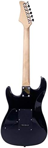 Lightning Style Electric Guitar with Power Cord/Strap/Bag/Plectrums Black & Dark Blue