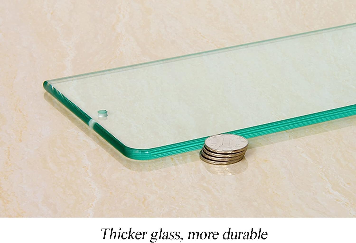 Xzeit Shower Shelves,Corner Shower Caddy, Wall Mount Stainless Steel Tempered Glass Rack, Shower Caddy ShelfShampoo Holder Organizer, Silver (Size : 60cm/23.6in) (Size : 60 (Size : 35cm/13.7in)