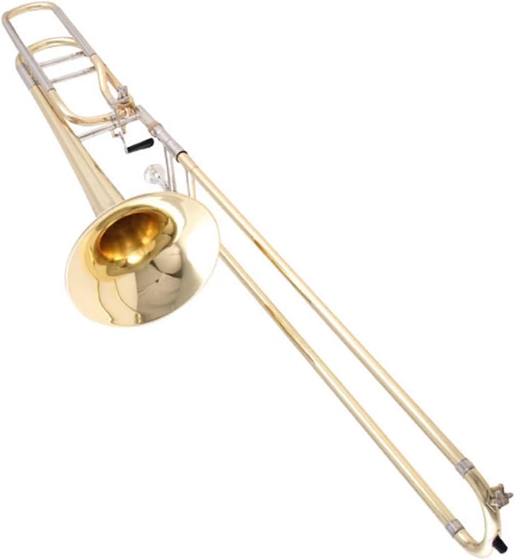 Adult Trombone Instrument Professional Trombone Tenor Transposition B/F Key Beginner Playing Practice Instrument(3)