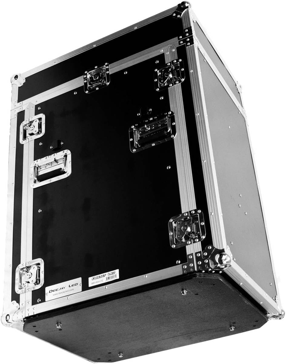 TBH11M16UCT2 Fly Drive Case 11u Space Slant Mixer Rack / 16u Space Vertical Rack System with Caster Board & Two Side Tables