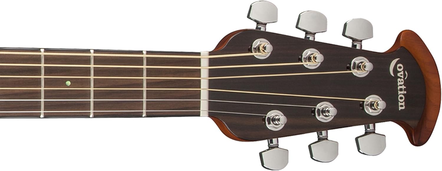 Ovation CE44P-8TQ Acoustic-Electric Guitar, Trans Blue Quilt Maple