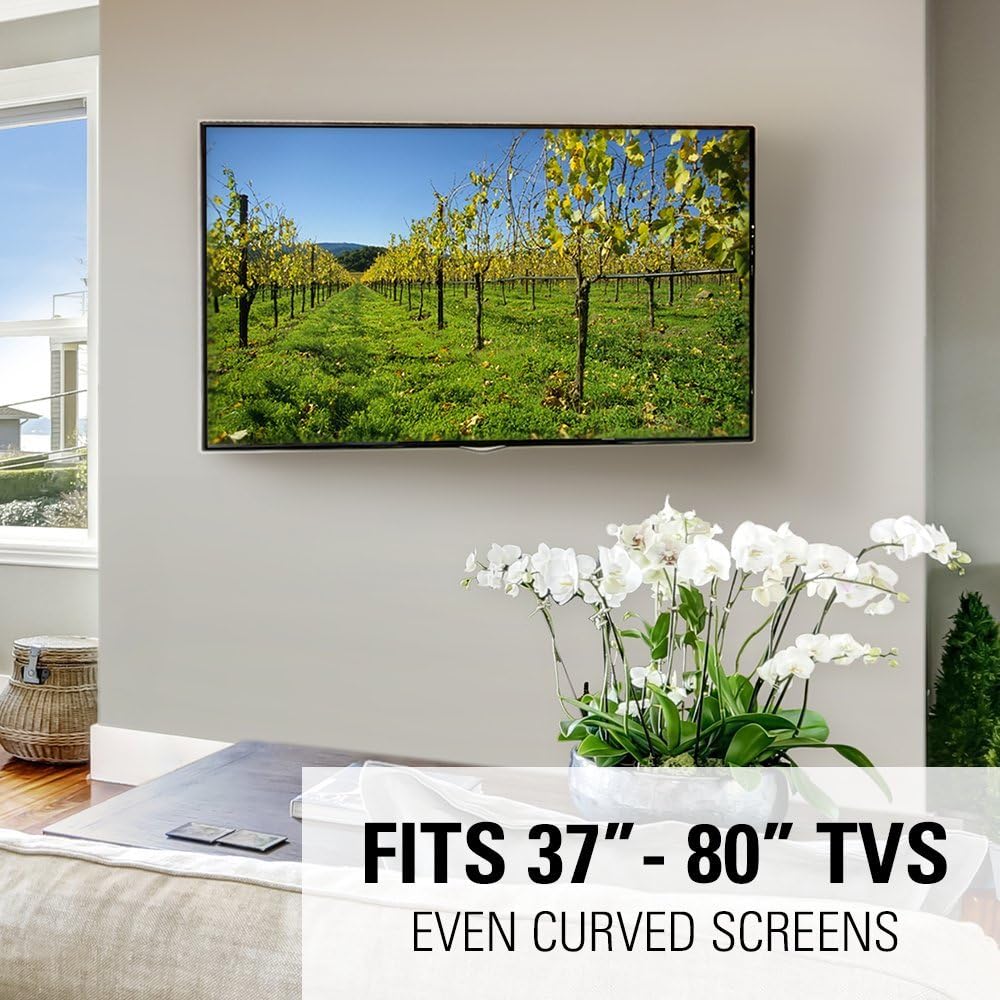 Sanus MLF13-B1 Articulating Universal Wall Mount for 37-80-Inch Screen BLack