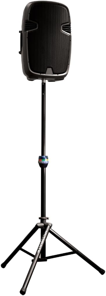 Ultimate Support TS-90B TeleLock Series Lift-Assist Aluminum Speaker Stand w/Integrated Speaker Adapter