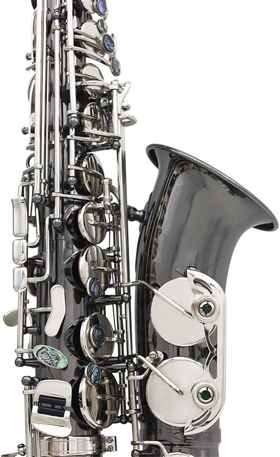 Sax Beginners Kit EB Alto Saxophone Professional Woodwind Instrument Black Nickel Sax with Case Strap Mouthpiece Musical Instrument Accessories Wind Instrument