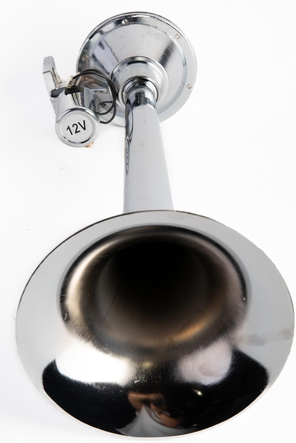 Viking Horns, 12-Volt Stainless-Steel Single Trumpet Electric Horn, for Marine and Boats