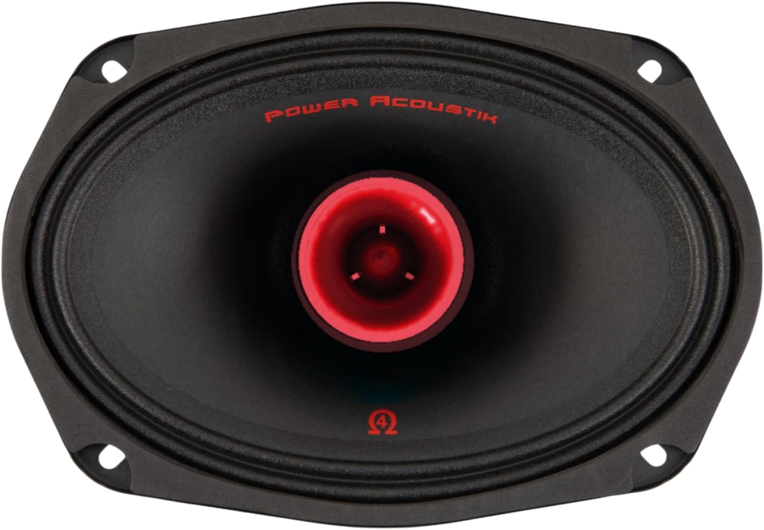 Power Acoustik PR-694T – 6x9 Inch 2-Way Midrange Pro Audio Speakers with Bullet Tweeter | 350W Max, 4 Ohm, 95dB | Steel Basket, Black Paper Cone – High Sensitivity Car or Pro Audio Speaker Pair