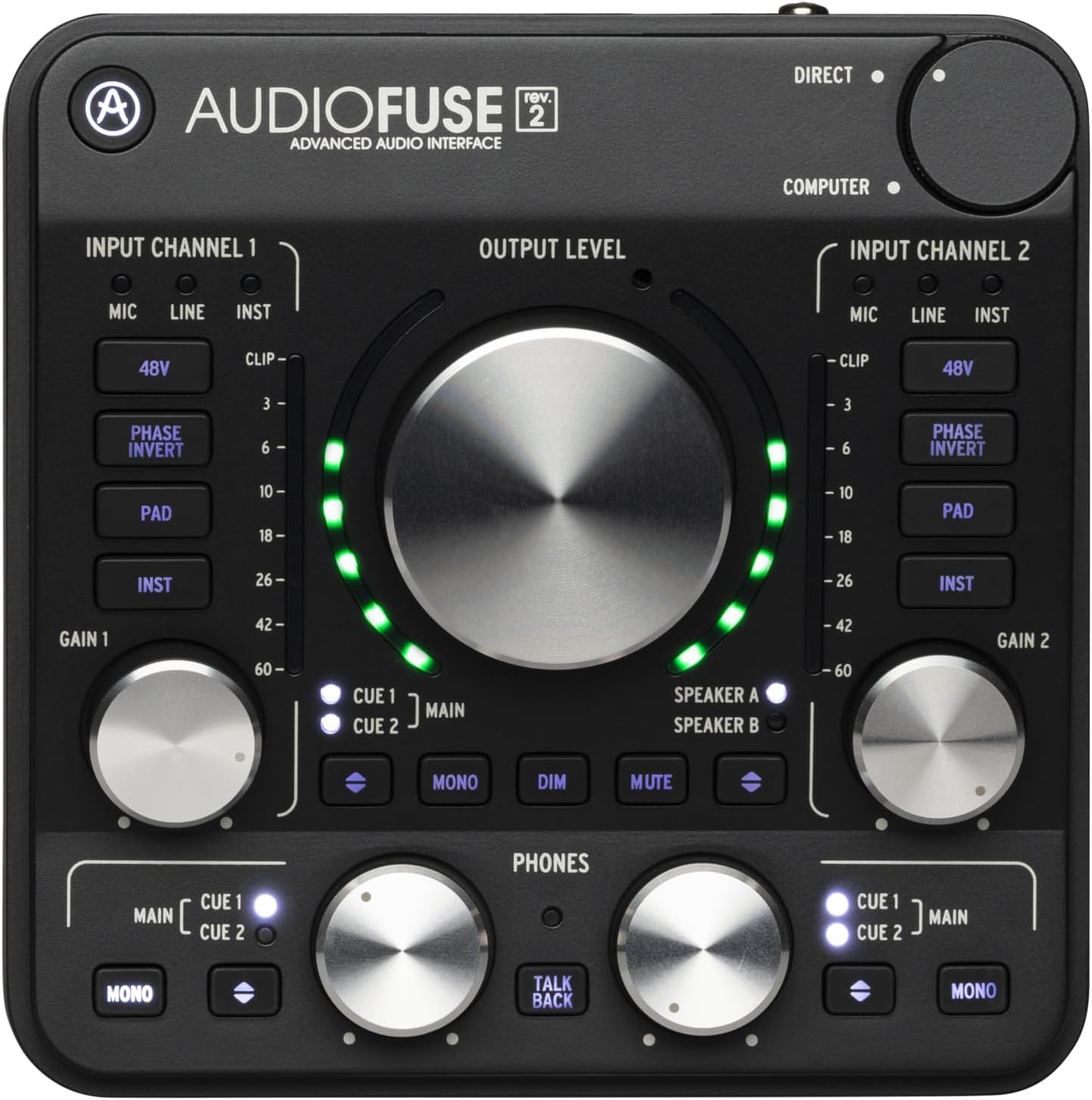 Arturia - AudioFuse - Compact Versatile Audio Interface with Creative Software for Recording, Production, Podcasting, Guitar