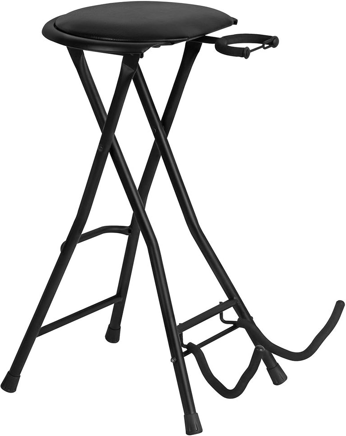OnStage On-Stage DT7500 Guitarist Stool with Footrest,Black