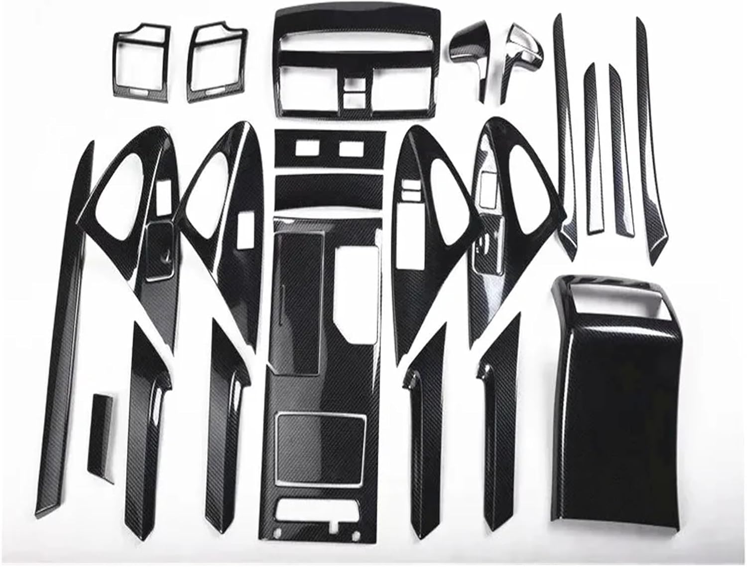 Compatible for Toyota Camry 2006 2007 2008 2009 2010 2011 Car Accessories Carbon Fiber Interior Trim Gear Windows Control Panel Stickers (Color : LHD)