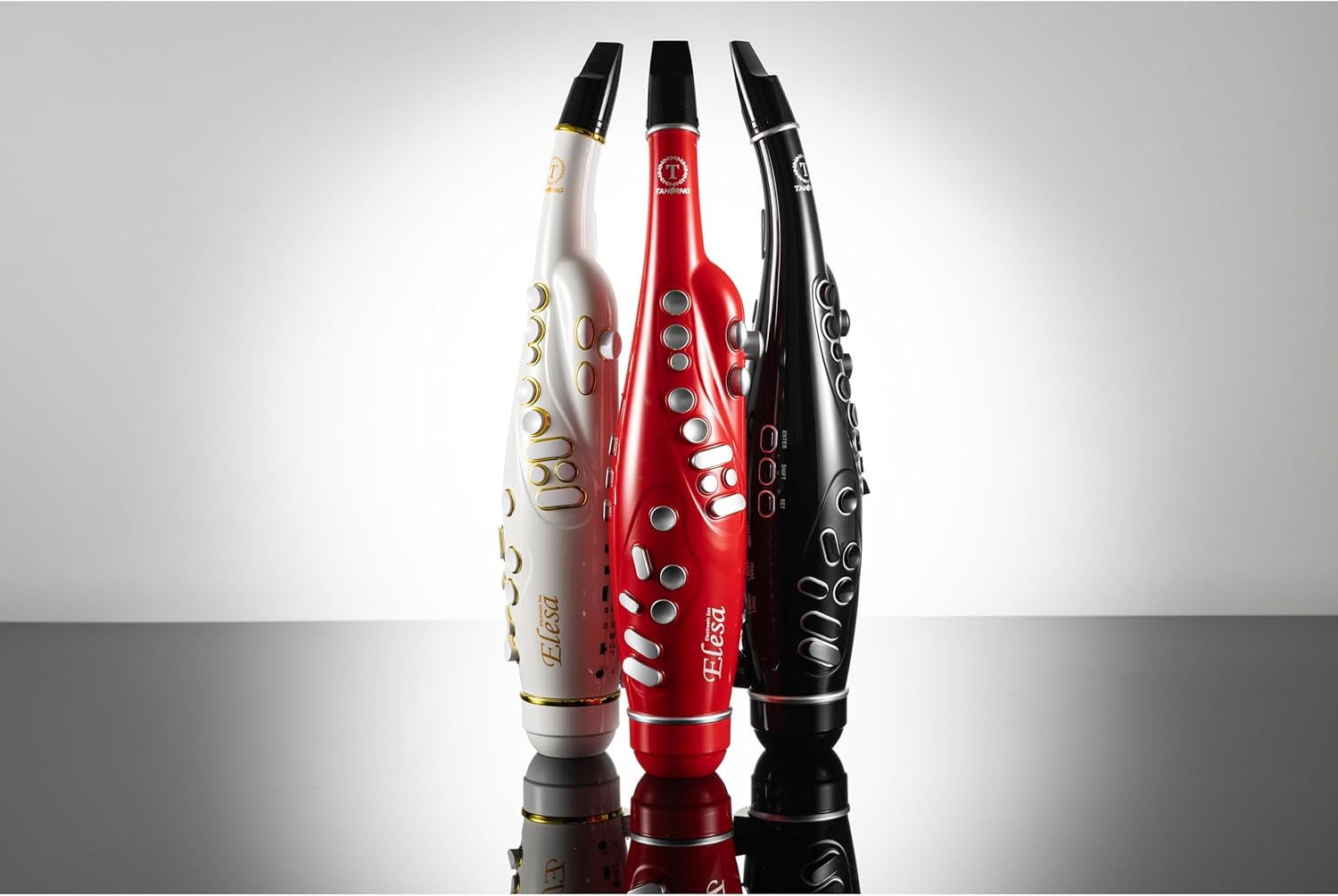 Elesa Electronic Saxophone, Digital Wind Instrument, Bluetooth (Red)