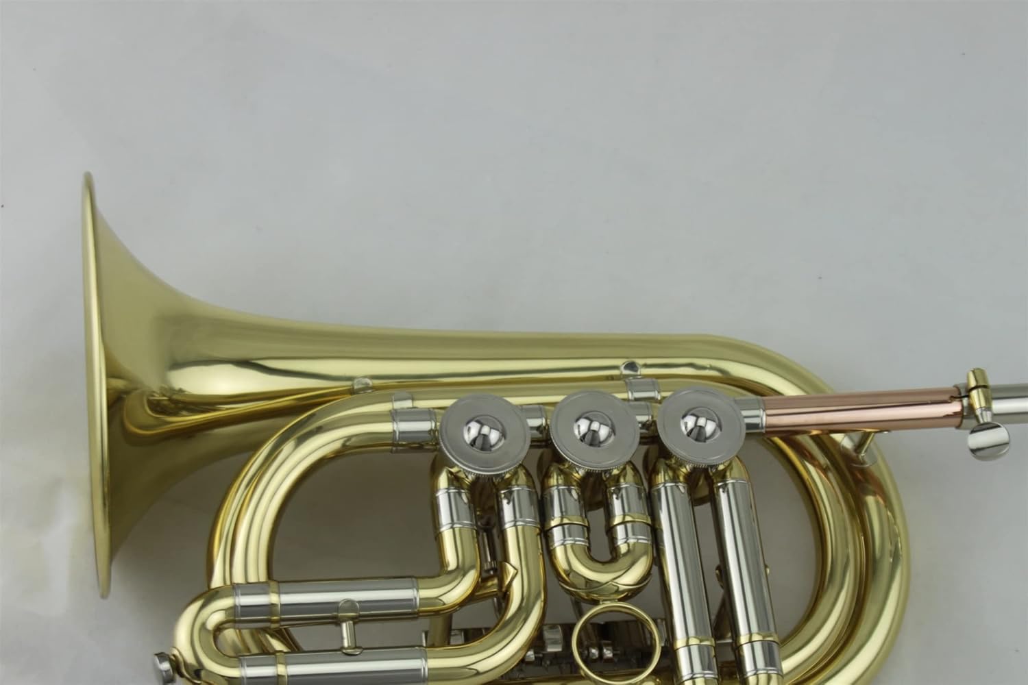 Trumpets Beginner Gold Lacquer Rotary Valve Type Bb Cornet Bore Size 11.66mm Trumpet Set