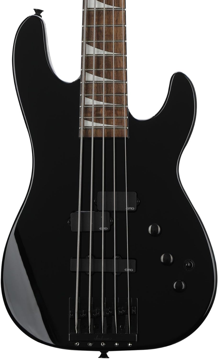 Jackson X Series Signature David Ellefson 5-String 30th Anniversary Concert Bass CBX V, Gloss Black, Laurel Fingerboard