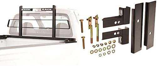 RealTruck Backrack Original Rack Frame + Hardware Kit for use w/Standard Bed, Combo | No Drill, Black | 15004 & 30118 | Fits 2008-2019 Toyota Tundra