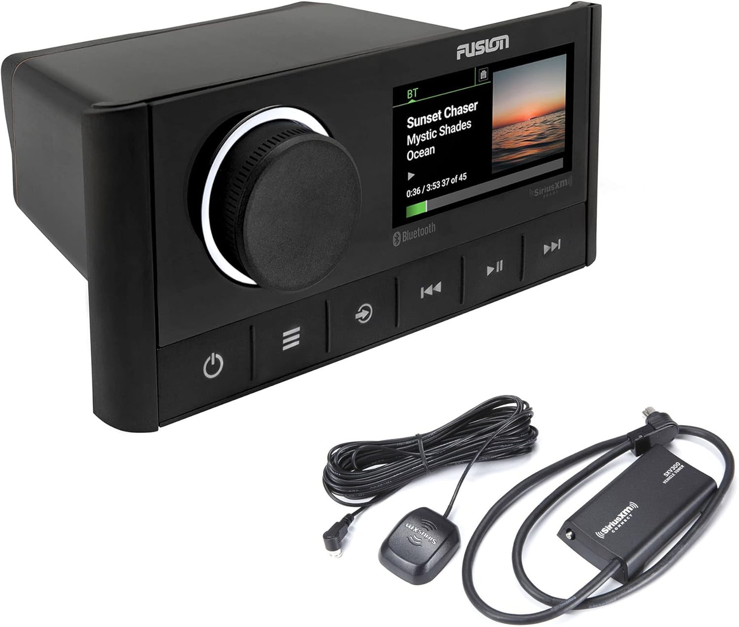 Garmin Fusion MS-RA670 Apollo Series Marine Digital Media Receiver with SXV300M1 Satellite Radio Tuner with Marine/RV Antenna