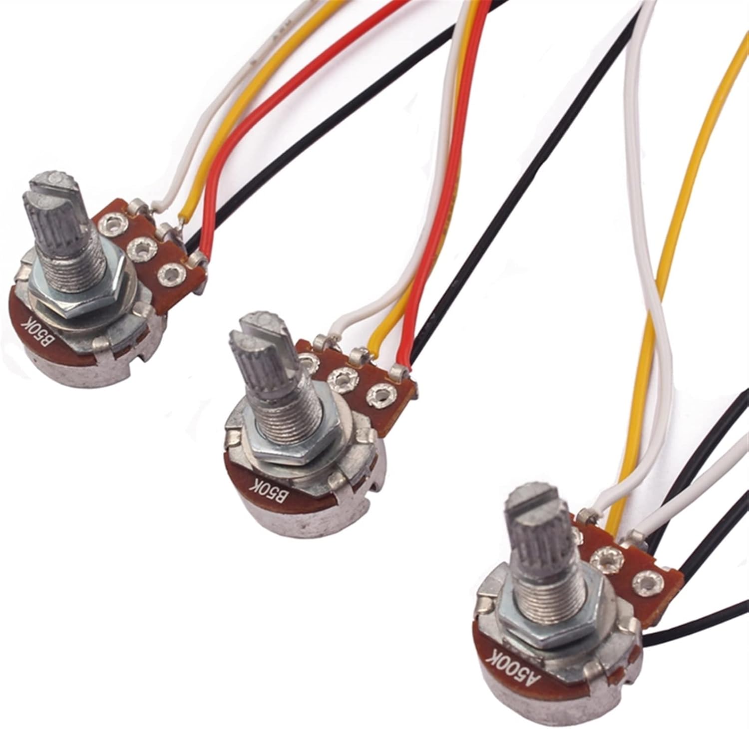 KESHUO Electric Guitar Wiring Harness 3 Band Equalizer EQ Preamp Circuit Bass Guitar Tone Control Wiring Harness Pickup Set