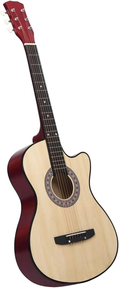 YAFF Western Acoustic Cutaway Guitar with 6 Strings 38