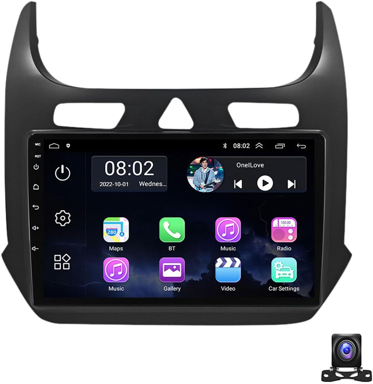 Double Din Car Stereo with Bluetooth, 9 Inch Touch Screen Car Stereo for Chevrolet Cobalt 2011~2018 with 720P Backup Camera, Carplay/Android Auto, DSP, FM Car Radio Receiver