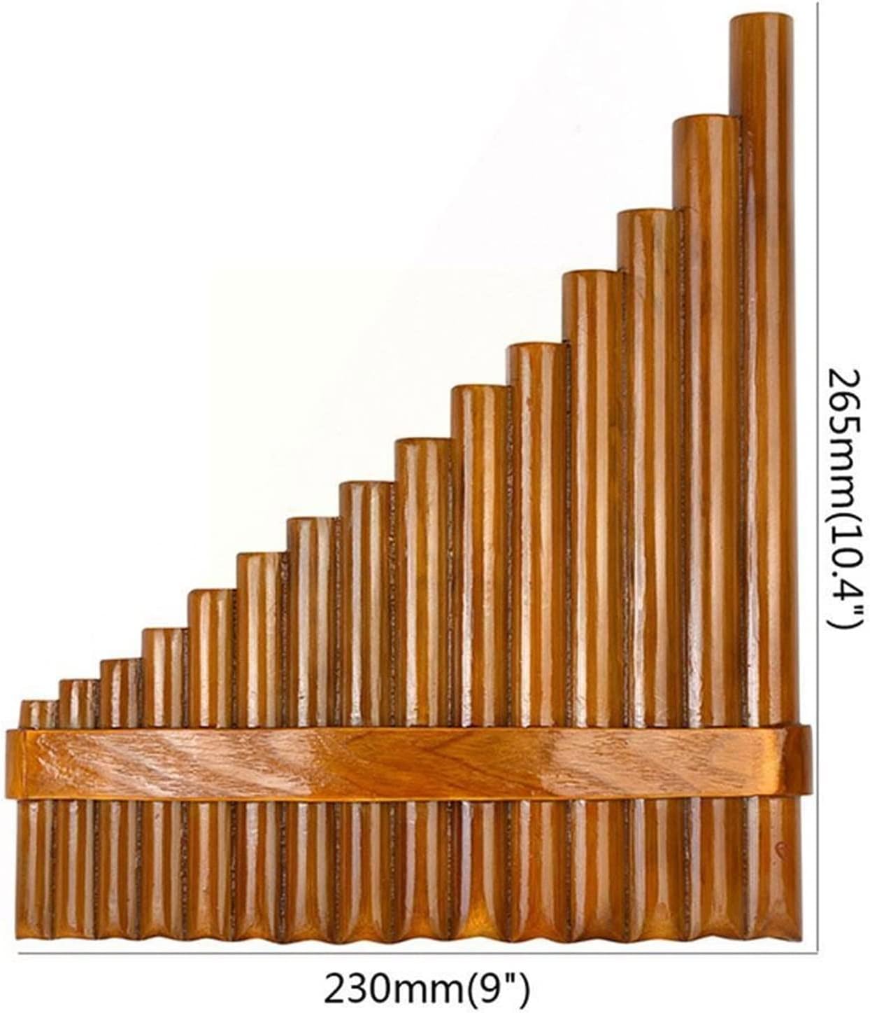 PanPipes Woodwind Instrument Right Left Hand Adjust Pan Flute C Key Pan Pipes Handmade (Color : B)