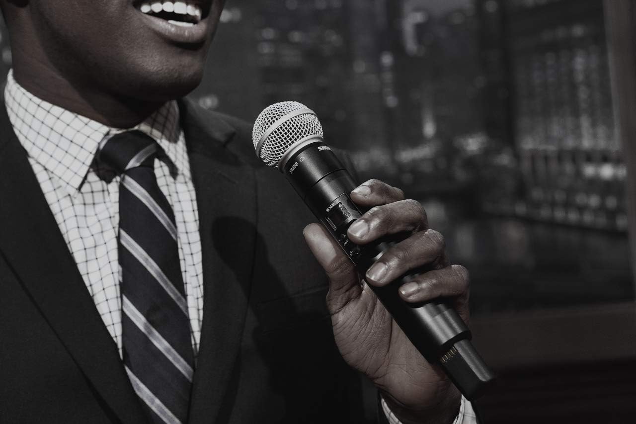 Shure SLXD2/B58 Handheld Transmitter with BETA 58A Vocal Mic Capsule - for use with SLX-D Digital Wireless Microphone Systems, Receiver Sold Separately | G58 Band (SLXD2/B58=-G58)