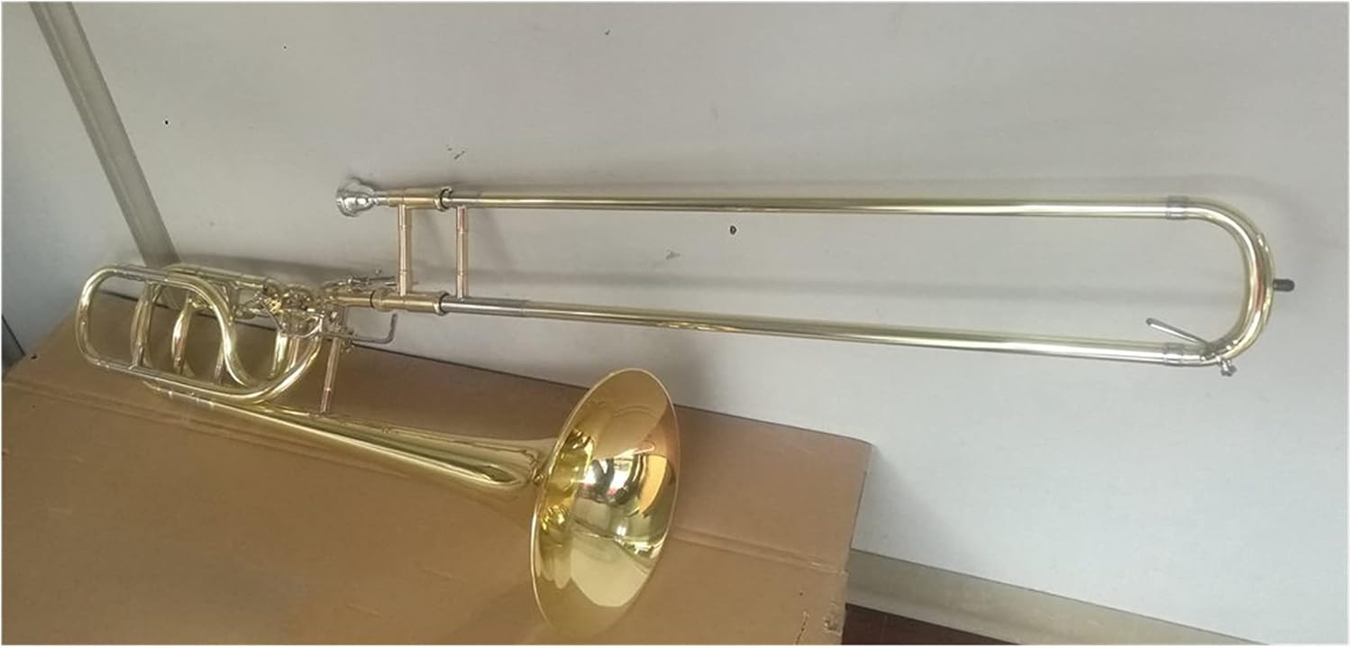 Student Trombone High Grade Gold Lacquer Brass Body Bass Trombone Trombone Kit