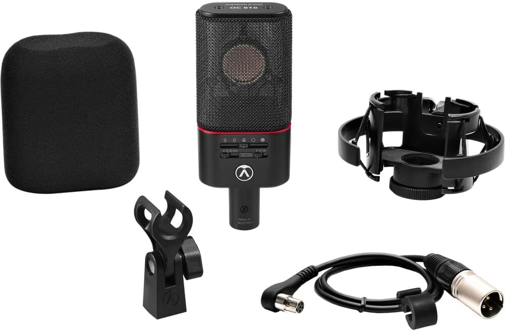 Austrian Audio OC818 Studio Set Large-Diaphragm Multipattern Condenser Microphone (Black)