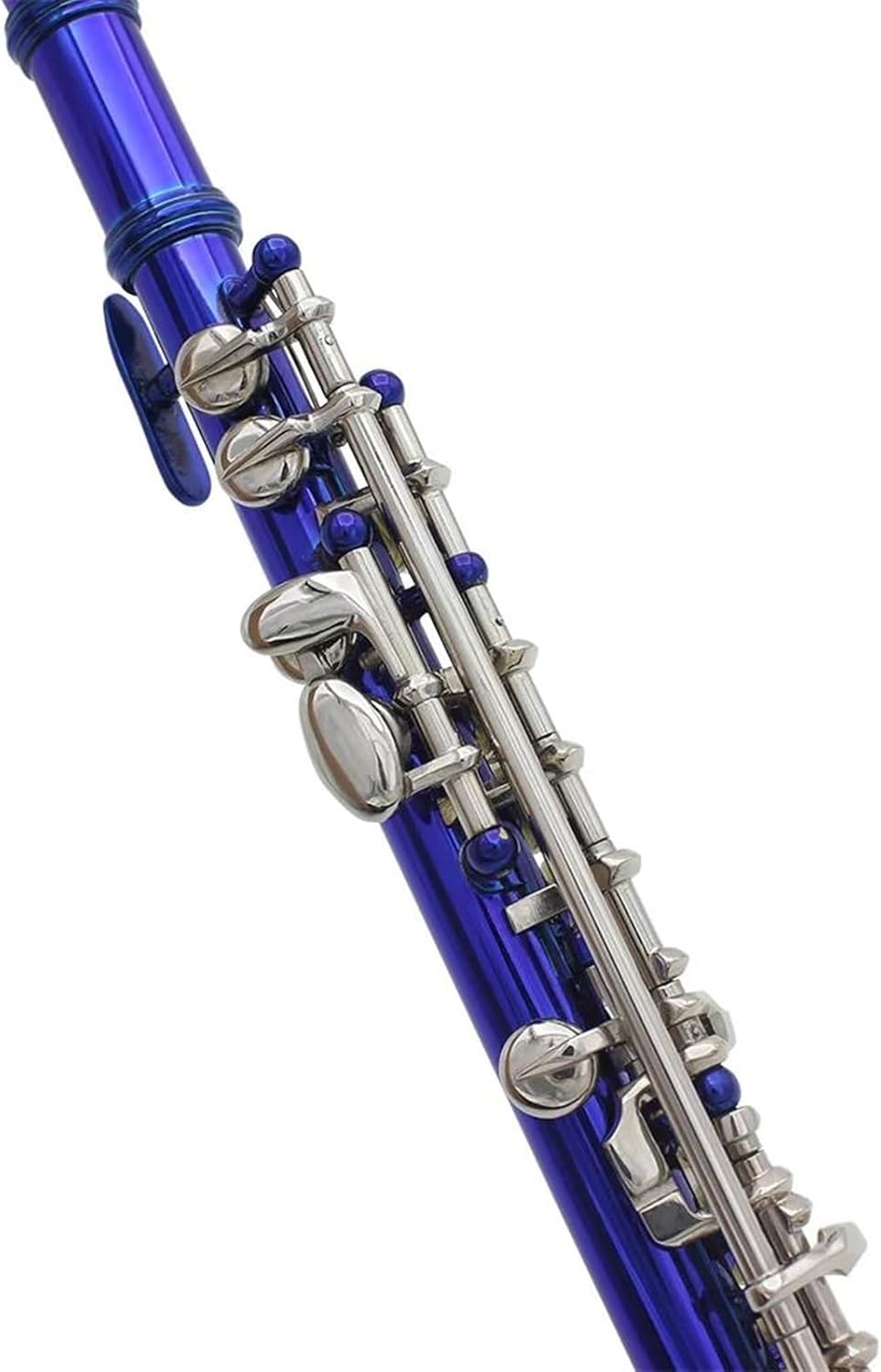 Piccolo 16 Holes With E Key Woodwind Half Flute White Brass With Leather Case