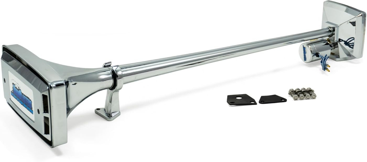 Hornblasters Chrome Mother Trucker Horn Only - Big Rig Sound