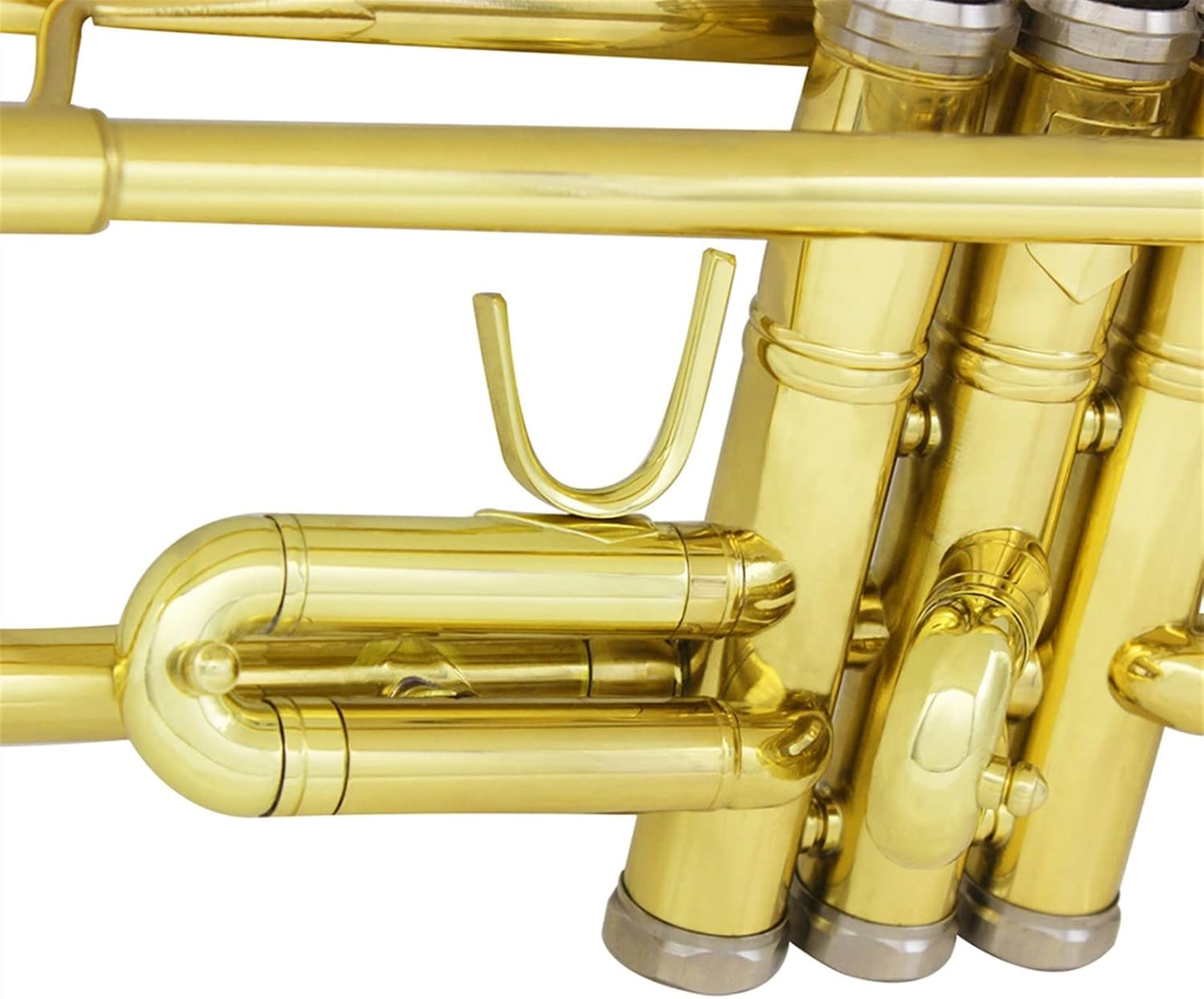 KESHUO Golden Trumpet Bb B Flat Professional Brass Instrument Large Caliber Trumpet with Box Strap Mouthpiece Music Accessories Trumpets