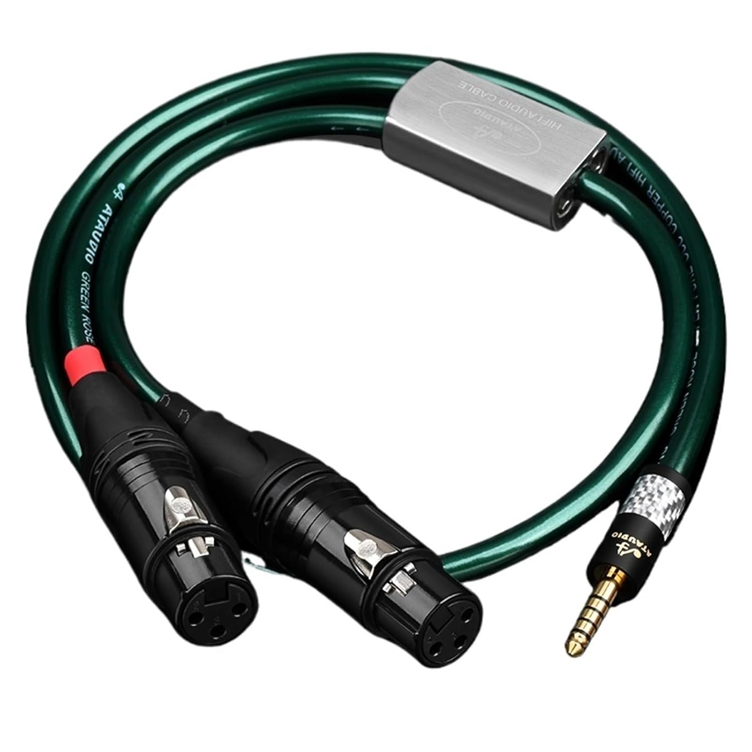 HiFi 4.4mm to 2XLR Audio Cable Silver Plated 4.4mm Balanced to Dual 3pin XLR Balanced Audio Adapter Cable for Mp3 DAC AMP(3m)