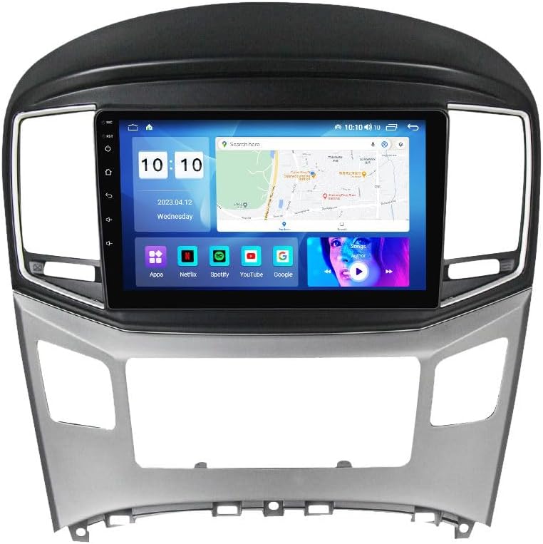 Android Car Stereo for Hyundai H1 2017-2018,9 inch IPS Touchscreen with Upgrade Wireless CarPlay & Android Auto,WiFi/GPS,Support SWC and Subwoofer,8-Core 8G+256G