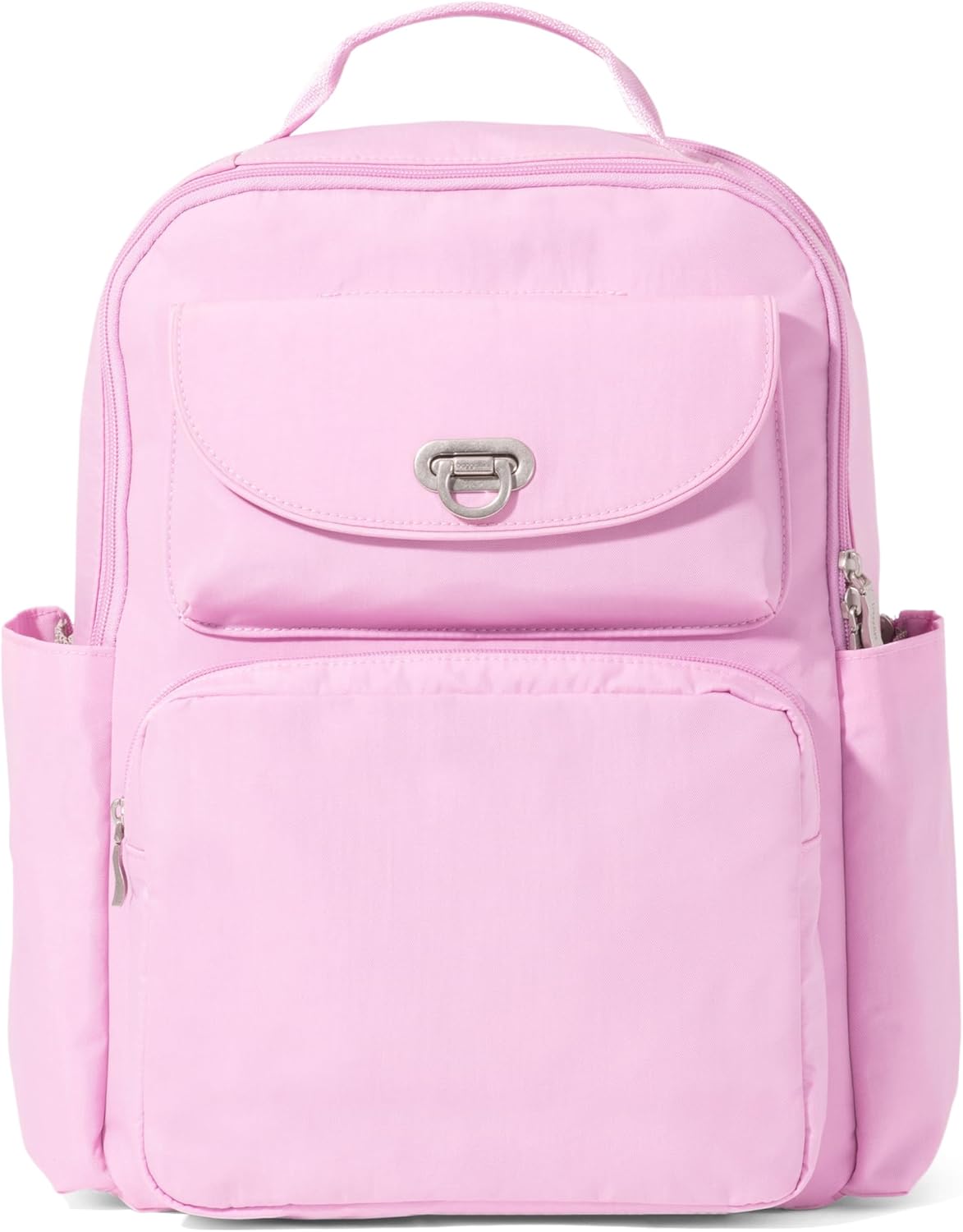 Baggallini Coastal Flip Lock Laptop Backpack - Lightweight 15x11 Travel Backpack w/RFID & Luggage Sleeve