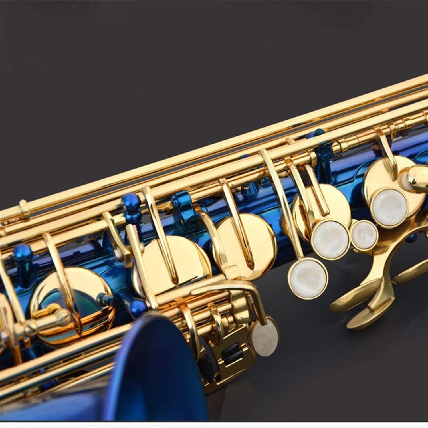 Alto Saxophone in E Flat Golden Key Beginner Saxophone Wind Instrument