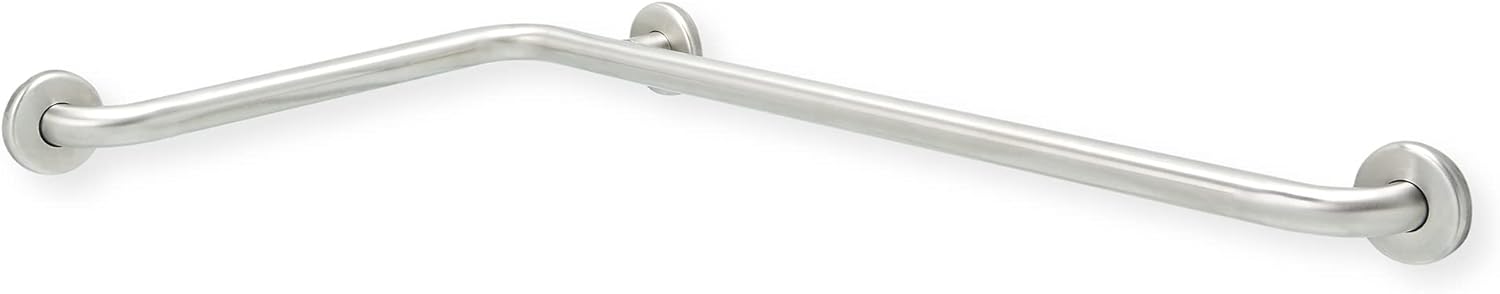Inside Corner Grab Bar - ADA Bathroom Safety Handrail/304 Stainless Steel/Smooth/ 34 x 18 x 1.50