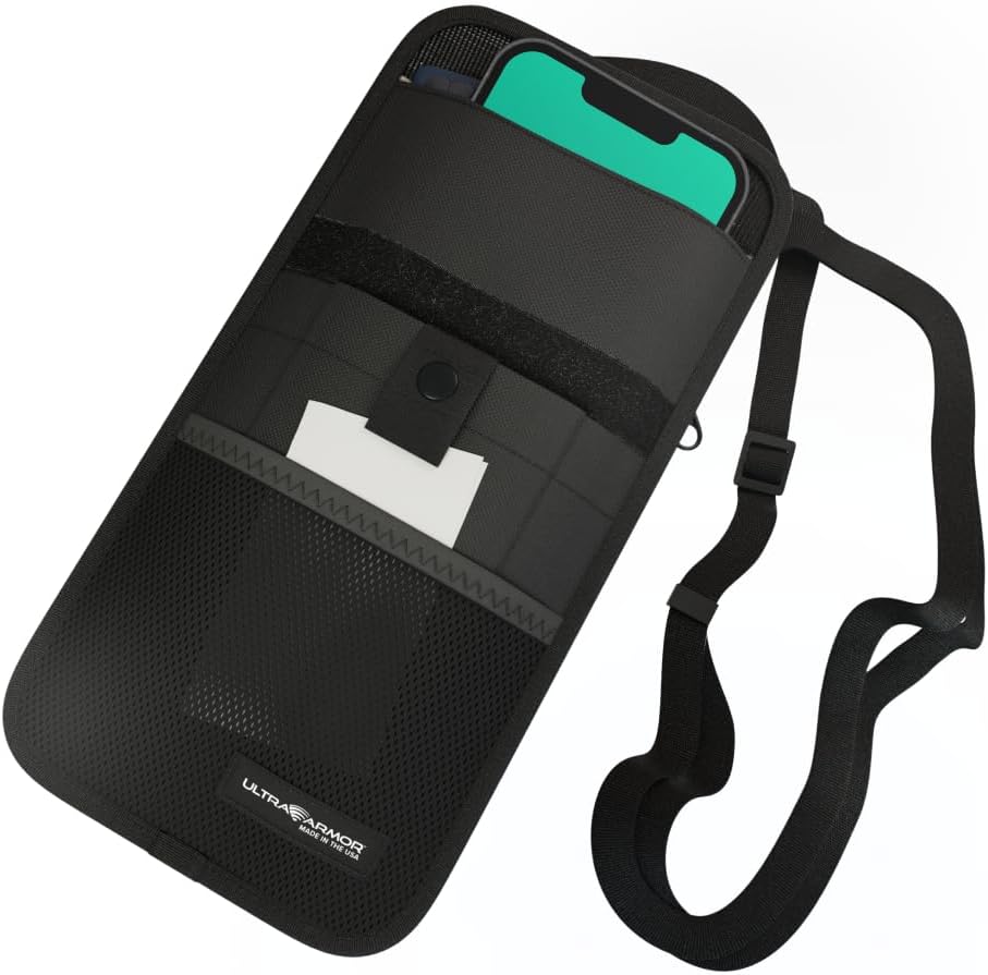 ConcealShield Faraday Pouch - Military-Grade RFID Pouch for Wireless Signal Blocking, Data & Privacy Security - Anti-Theft & Anti-Spying Faraday Bags for Phones to Stop Hacking & Tracing
