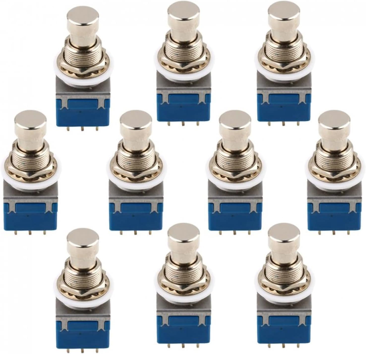 KESHUO 9-pin Electric Bass Guitar Effects Stomp Converter Blue Pack of 10 Guitar Kit Accessories