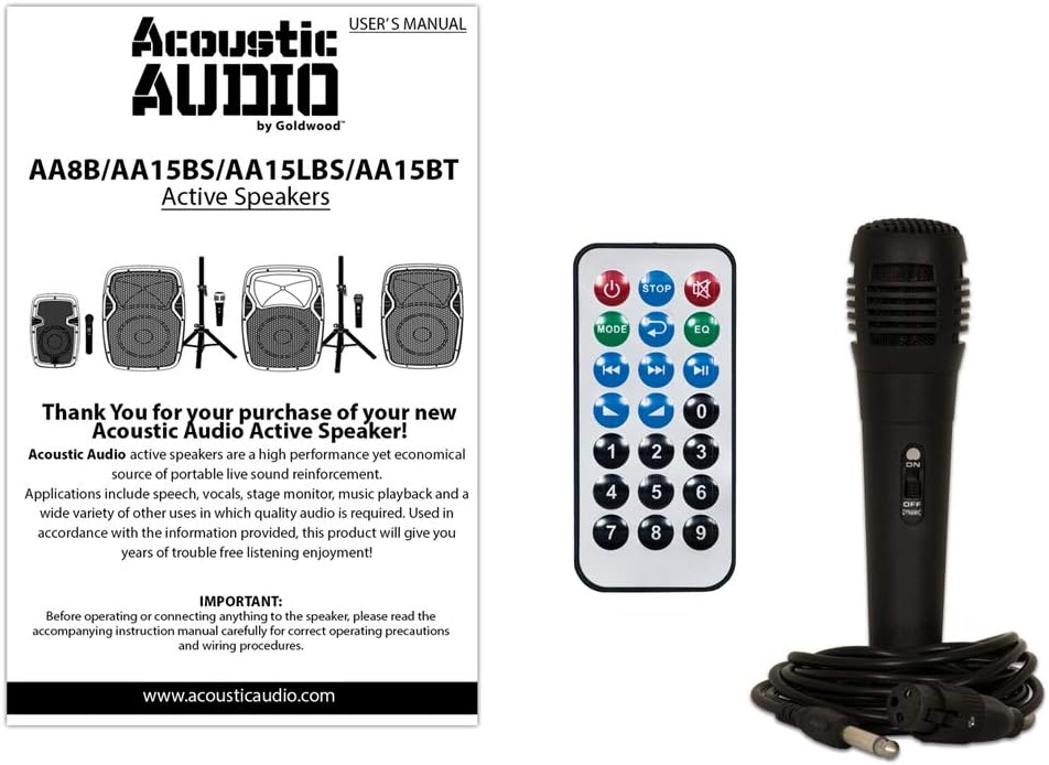 Acoustic Audio AA15LBS Powered 2000W 15