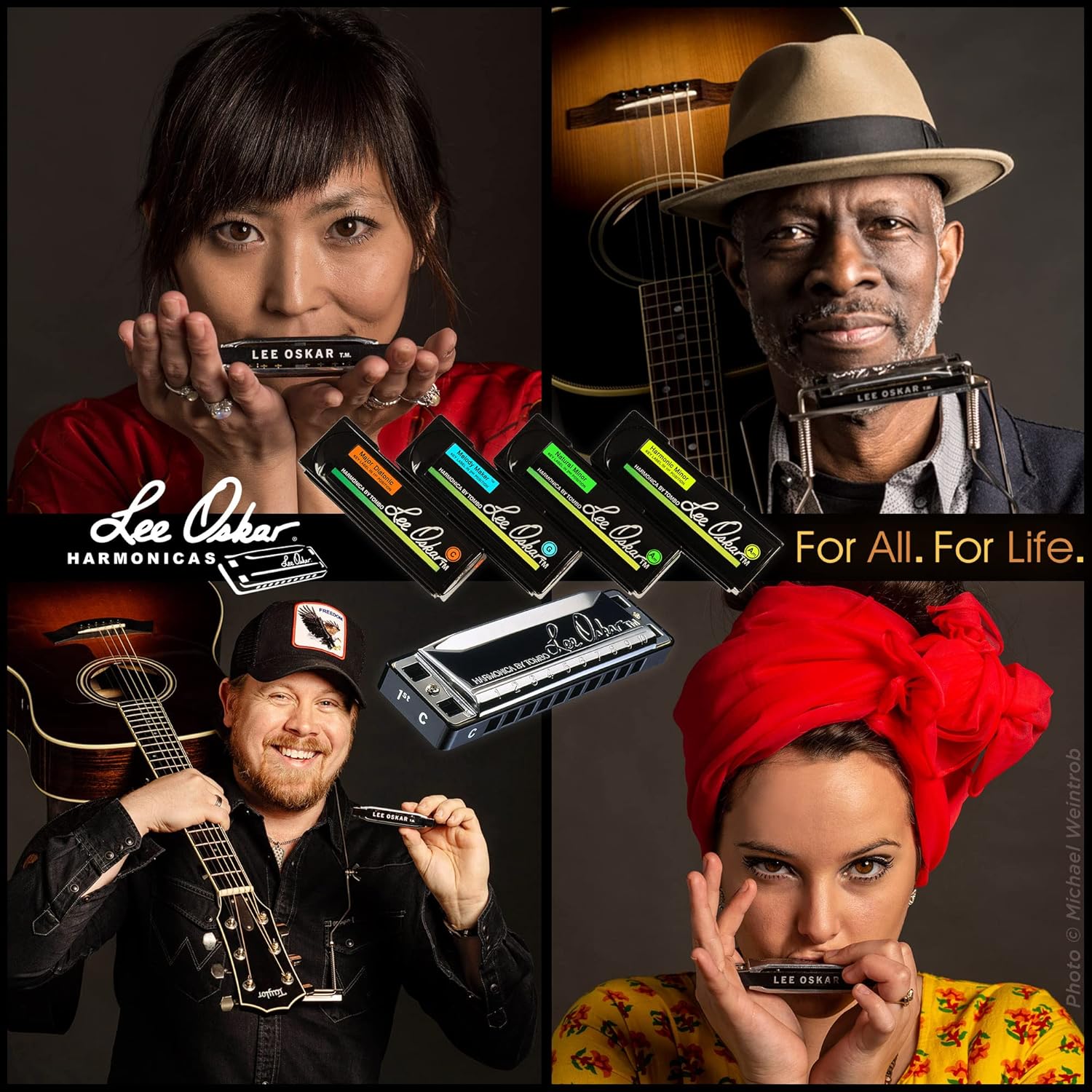 Lee Oskar Harmonic Minor Harmonica Key of Ebm (1910H-E-FLAT)