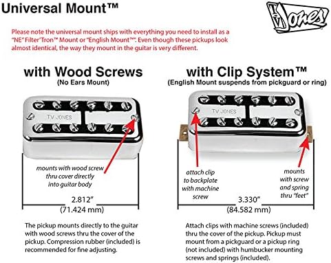 TV Jones FTB-UVGLD TV Classic Universal Mount Gold Bridge Pickup