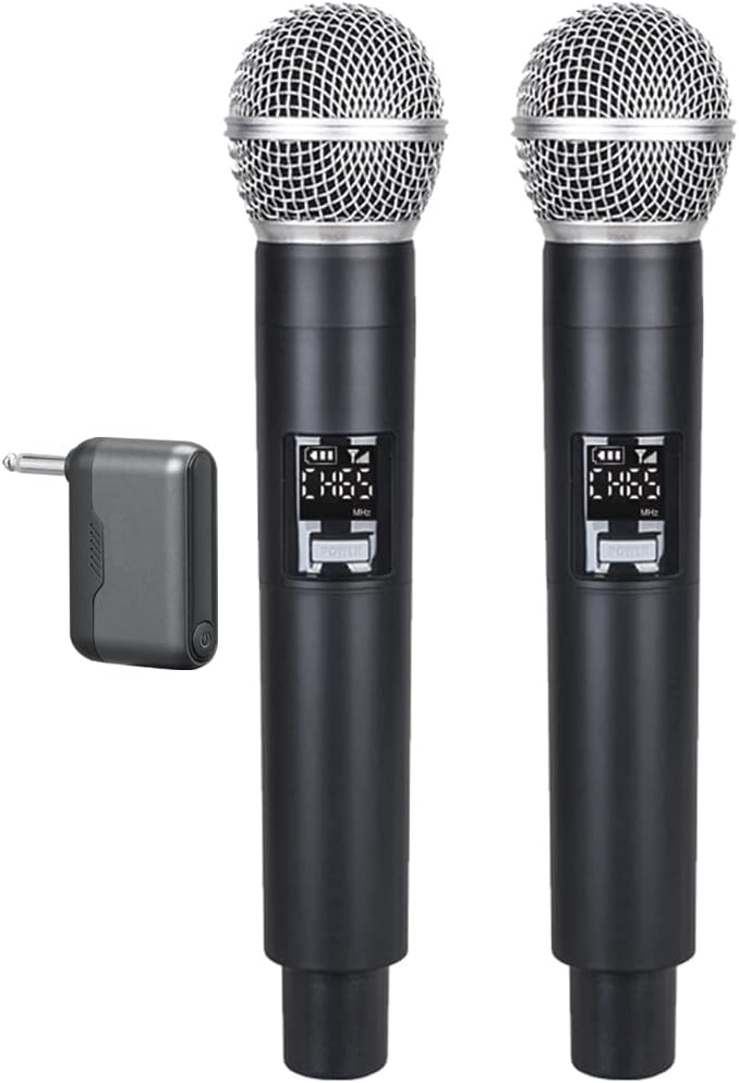 KXM G1 Portable Rechargeable Wireless Microphone System Handheld Headset for Teaching Speech Singing Karaoke Meeting Party (G1-KM6)